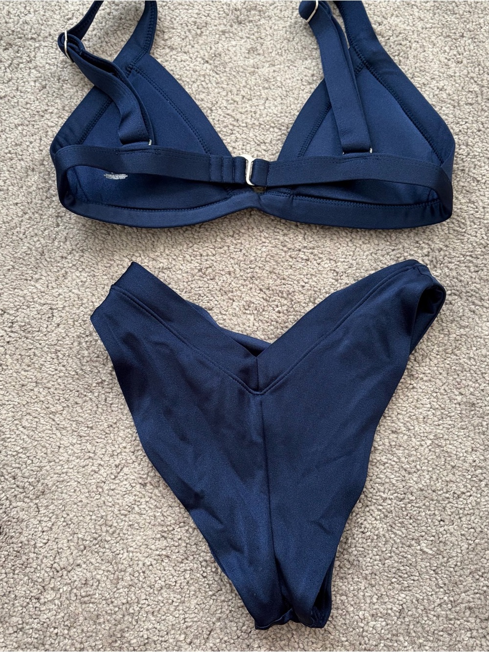 OneOne Navy Triangle Bikini Set - Picture 2 of 5